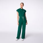 Track Stock of Figs Rafaela Cargo Wide Leg ScrubJumpsuit