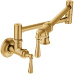 Track Stock of Moen Brushed Gold Pot Filler Kitchen Faucet