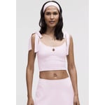 Track Stock of Nulu Bow-Detail Tank Top Balletcore Set