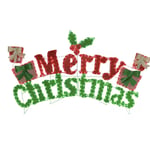 Track Stock of 6 ft. 2-in-1 Merry Christmas Sign Outdoor