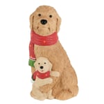 Track Stock of 2.5 ft LED Golden Doodle with Puppy