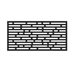 Track Stock of 3 ft. x 6 ft. Optic Black Polypropylene Decorative Screen Panel