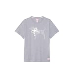 Track Stock of PINK x LoveShackFancy Campus Cotton Tee Track Stock of PINK x LoveShackFancy Campus Cotton Tee