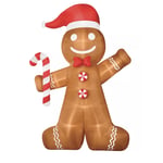 Track Stock of 20 Ft Light-Up Animated Gingerbread Man Inflatable
