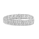 Track Stock of Diamond Leaf-Inspired Link Bracelet 