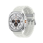 Track Stock of Samsung Galaxy Watch Ultra 47mm LTE Titanium Smart Watch, Titanium Silver, Dark Gray Band