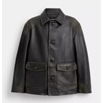 Track Stock of Loved Leather Shirt Jacket