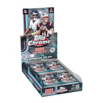 Track Stock of 2025 Topps Chrome Football Factory Sealed Hobby Box