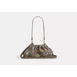 Track Stock of Faye Shoulder Bag In Signature Jacquard With Floral Embroidery