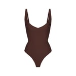 Track Stock of Skims Body Core Sculpt Plunge Thong Bodysuit 