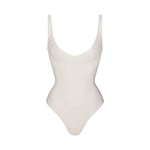 Track Stock of Skims Body Unlined Plunge Thong Bodysuit 