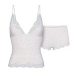 Track Stock of Fits Everybody Lace Triangle Cami And Boy Short Set 