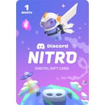 Track Stock of Discord Nitro 1-Month Subscription Gift Card