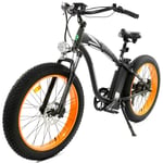 Track Stock of Ecotric 26" Fat Tire 750W Electric Bike - Orange