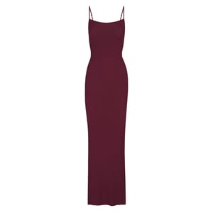 Soft Lounge Long Slip Dress - Wine - XXS Restock Notifications