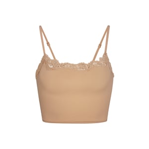 Fits Everybody Corded Lace Cropped Cami - Clay - M Restock Notifications