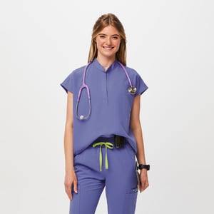 Figs Rafaela Oversized Scrub Top - Blueberry - XL - Regular Restock Notifications