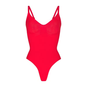 Seamless Sculpt Thong Bodysuit  - Ruby - 3X Restock Notifications