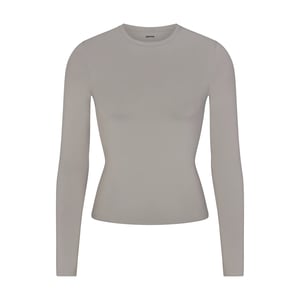 Soft Smoothing Seamless Long Sleeve T Shirt  - Smoke - M Restock Notifications