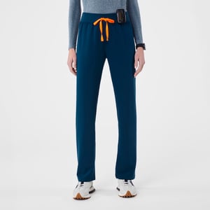 Figs High Waisted Livingston Basic Scrub Pants - Deep Reef - M - Tall Restock Notifications