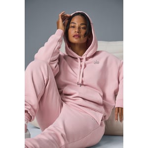 Track Alo Accolade Hoodie - Ballet Pink - Xs at Alo Yoga