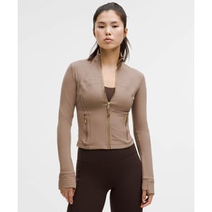 Define Cropped Jacket *Nulu - Taupetastic/Gold - 10 Restock Notifications