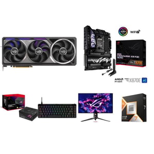 Track GPU Motherboard PSU Gaming Keyboard Monitor CPU Combo - ASUS ROG ...