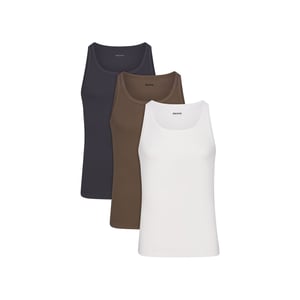 Skims Cotton Mens Rib Tank 3 Pack - Driftwood Multi - 3 X Restock Notifications
