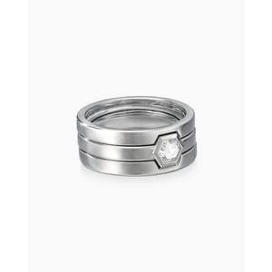 Nesting Band Ring Platinum with Center Diamond Restock Notifications