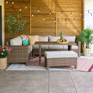 Better Homes & Gardens Brookbury 4 Piece Wicker Set Restock Notifications