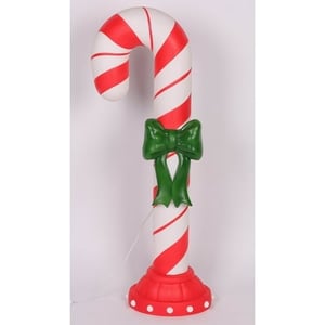Lighted Plastic Blow Mold Candycane by Holiday Time Restock Notifications