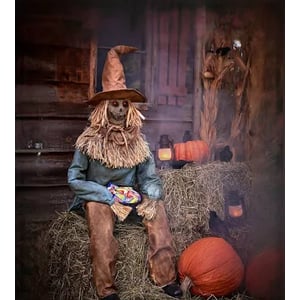 Scary Sitting Scarecrow Animatronic Restock Notifications