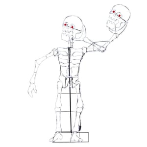 6 ft. Halloween Classics LED Skeleton Silhouette H41 Restock Notifications
