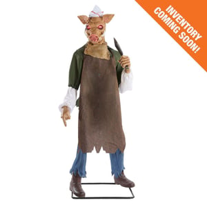 6.5 ft. Gruesome Grounds Animated Butcher by Home Depot Restock Notifications