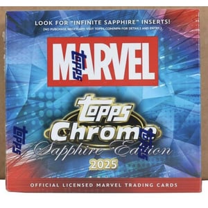 2025 Topps Chrome Sapphire Marvel Restock Notifications