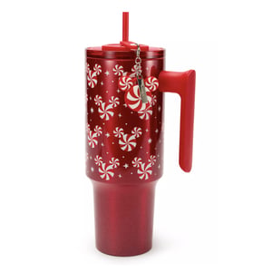 Mickey Mouse Peppermint Swirl Travel Tumbler with Charm Restock Notifications
