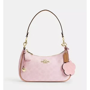 Teri Shoulder Bag In Signature Canvas With Charms Restock Notifications