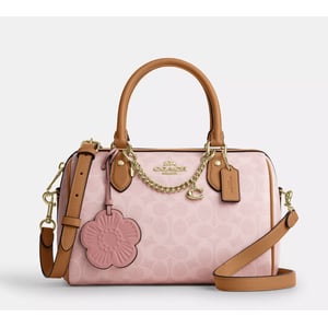 Rowan Satchel Bag In Signature Canvas With Charms Restock Notifications
