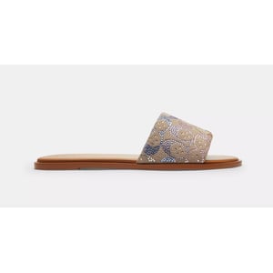 Holly Sandal In Crystal Signature Jacquard Restock Notifications