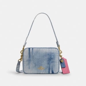 Coach Carey Crossbody Bag In Loved Denim With Charms Restock Notifications