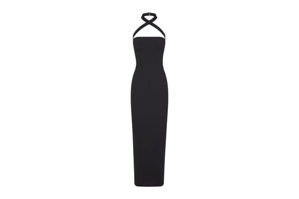 fits everybody long slip dress onyx SKIMS Maternity Long Slip Dress | Onyx | Black | Fits Everybody | XS | X-Small