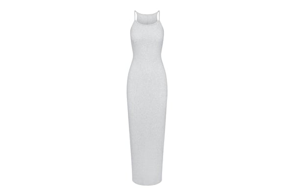 skims cotton rib long cami dress Cotton Rib Cami Long Dress