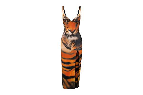 Track Roberto Cavalli X Skims Underwire Dress - Tiger Face Print - L at  Skims