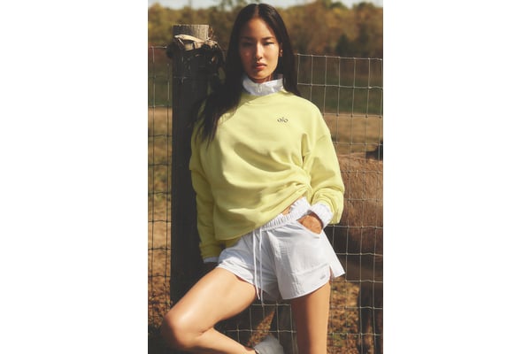 Track Alo Accolade Crew Neck Pullover - Sunshine - Xs - Regular at