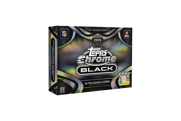 2025 Topps Chrome Black Football - Hobby Box In Stock Availability