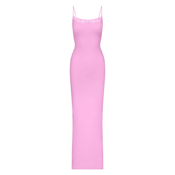 skims fits everybody corded lace slip dress NWT SKIMS FITS EVERYBODY CORDED LACE SLIP DRESS IN ONYX Medium