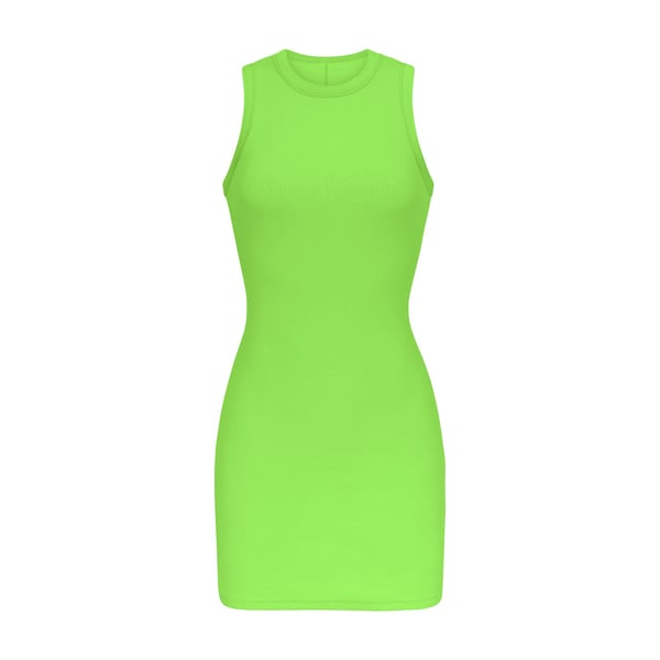 neon tank dress Neon Glow Worm Tank Dress