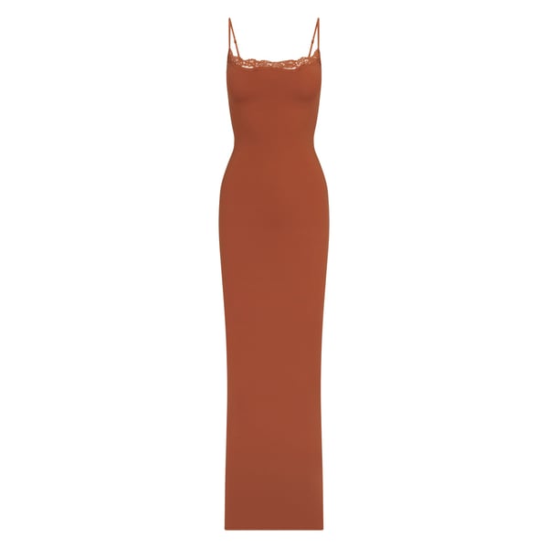 fits everybody corded lace slip dress SKIMS Slip Dress | Onyx | Black | Fits Everybody Lace | 3XL | 3X-Large | Plus Size