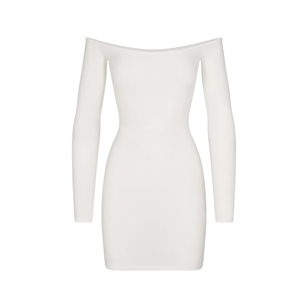 soft lounge off the shoulder mini dress Nelly Off Shoulder Mini Dress