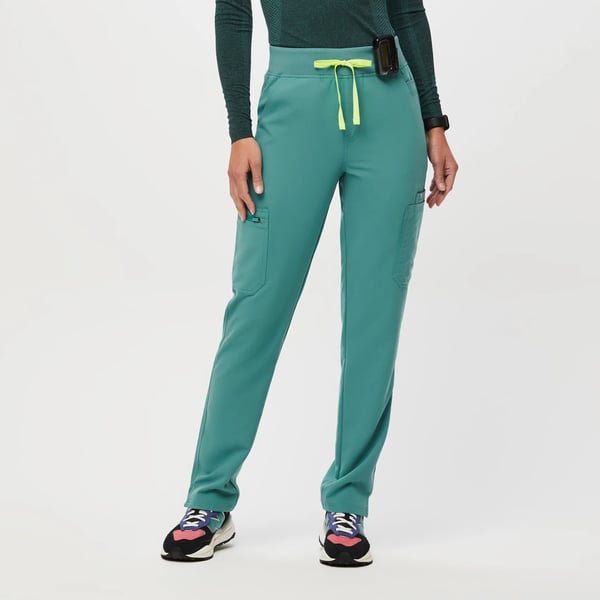 Track Figs High Waisted Yola Skinny Scrub Pants - Cactus - 3XL - Regular at  Figs